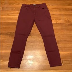 Loft Modern High Waist Skinny Ankle Jeans